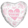 Wedding Wishes Paisley Foil Balloon