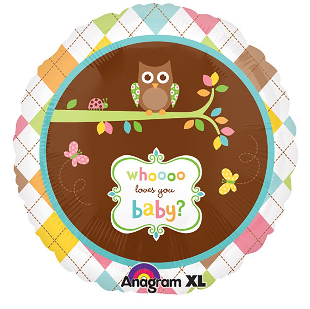 Baby Foil Balloon Whoo Loves You Baby