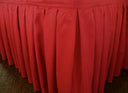 Accordion Pleat Premium Polyester Table Skirt 240 GSM