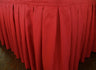 Accordion Pleat Premium Polyester Table Skirt 240 GSM