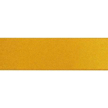Dark Yellow Double Face French Satin Ribbon - 1"