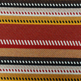 1 Yard Red-Yellow-Multi Diagonal Stripe Stretch Double Knit Fabric 65 Inches Wide
