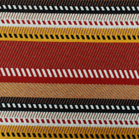 1 Yard Red-Yellow-Multi Diagonal Stripe Stretch Double Knit Fabric 65 Inches Wide