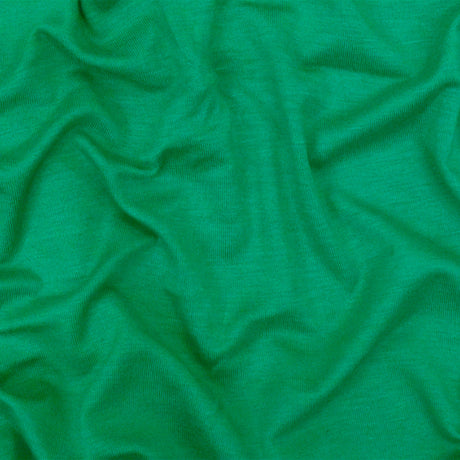 1 Yard Kelly Green Solid Stretch Rayon Jersey Knit Fabric 64 Inches Wide