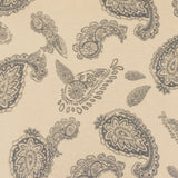 1 Yard Light Beige Gray Paisley Printed Stretch Jersey Knit Fabric 62 Inches Wide