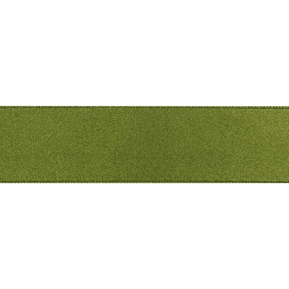 Green Double Face French Satin Ribbon - 1"