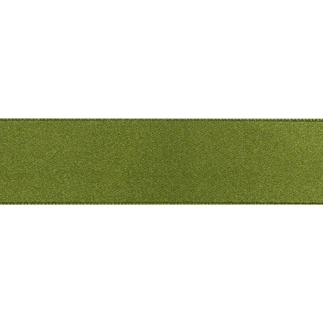 Green Double Face French Satin Ribbon - 1"