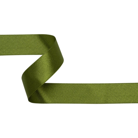 Green Double Face French Satin Ribbon - 1"