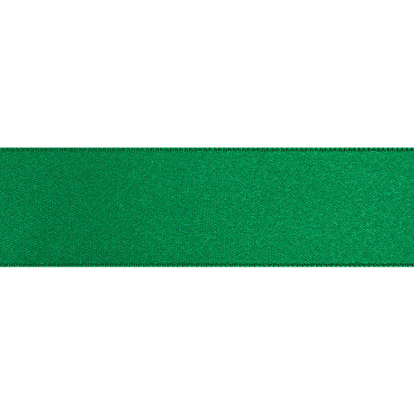 Emerald Double Face French Satin Ribbon - 1"