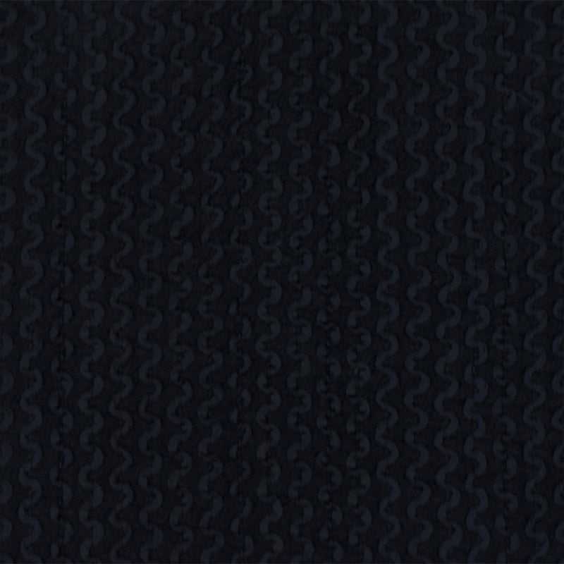 1 Yard Obsidian Black 3D Wave Acrylic Poly Woven Jacketing Fabric Apparel 28 Inches Width