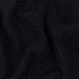 1 Yard Obsidian Black 3D Wave Acrylic Poly Woven Jacketing Fabric Apparel 28 Inches Width