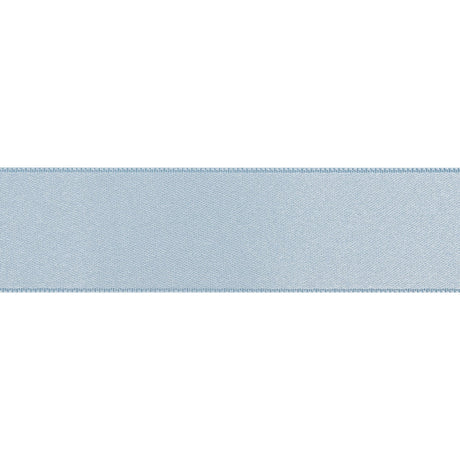 Light Blue Double Face French Satin Ribbon - 1"