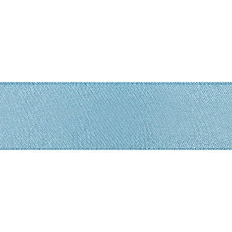 Blue Double Face French Satin Ribbon - 1"