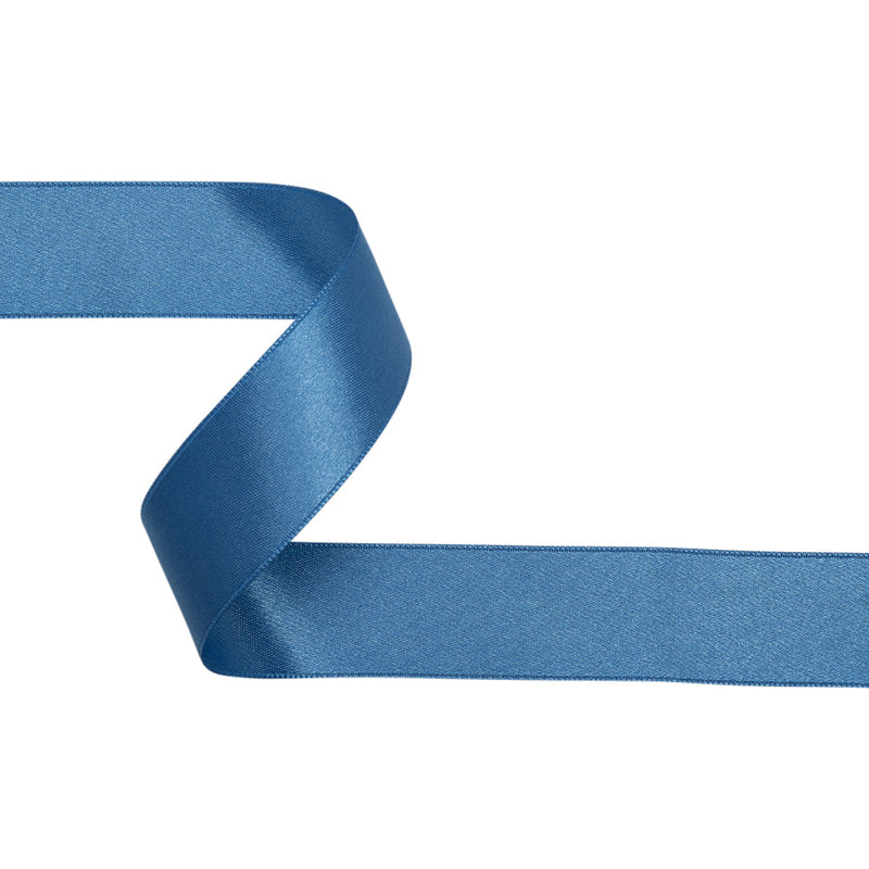 French Blue Double Face French Satin Ribbon - 1"