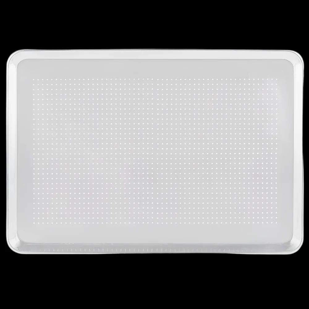 Perforated Sheet Pans, 19 Gauge Wire in Rim Aluminum Bun Pan / Sheet Cake Pans, Full and Half Sizes