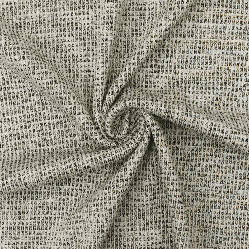 1 Yard Basic Black White Gray Stretch Textured Knit Fabric 55 Inches Wide