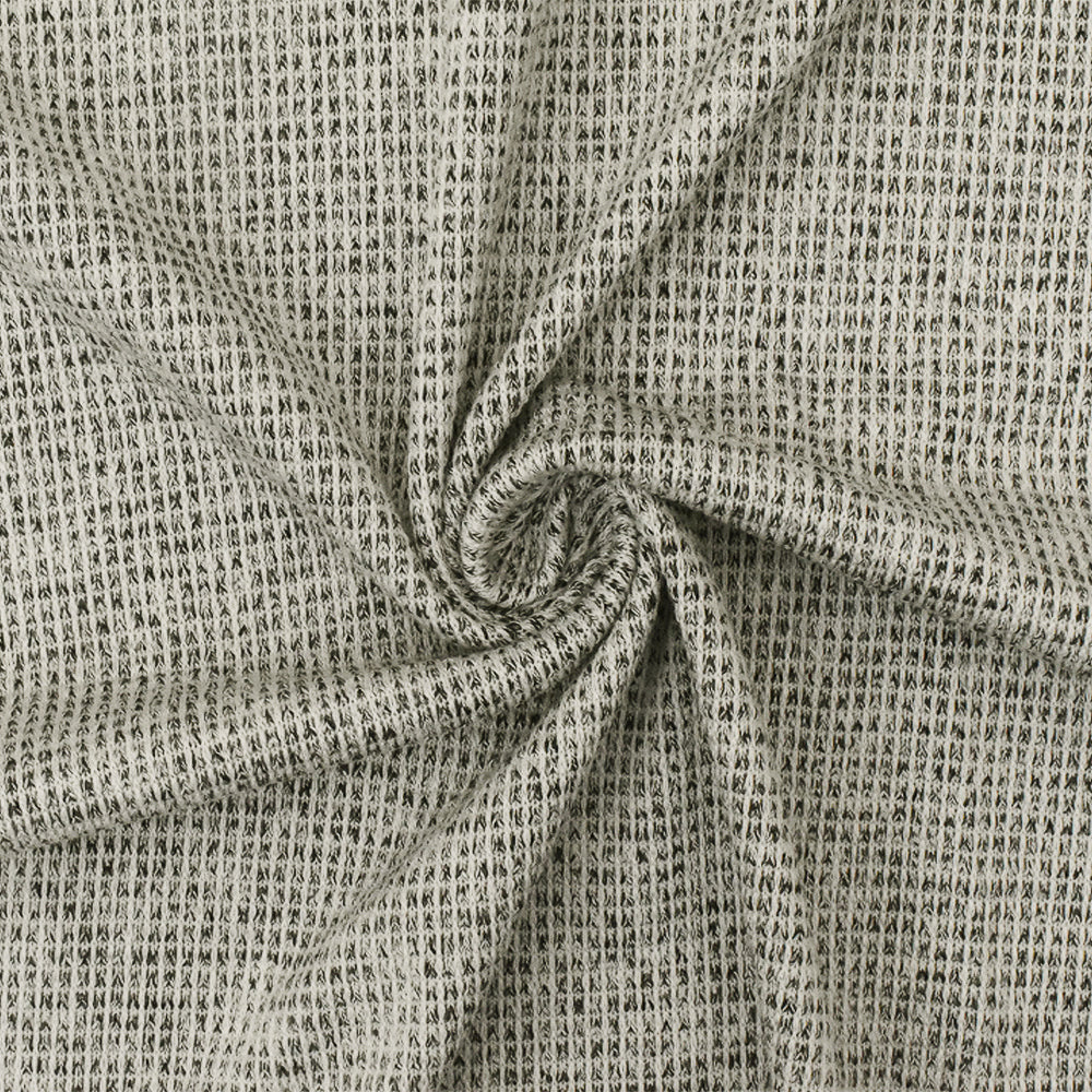 1 Yard Basic Black White Gray Stretch Textured Knit Fabric 55 Inches Wide