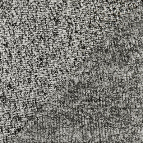 1 Yard Shadow Black White Texture Stretch Brushed Face Jersey Knit Fabric 58 Inches Wide