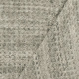 1 Yard Old Ivory Black Texture Stretch Brushed Thermal Knit Fabric 53 Inches Wide