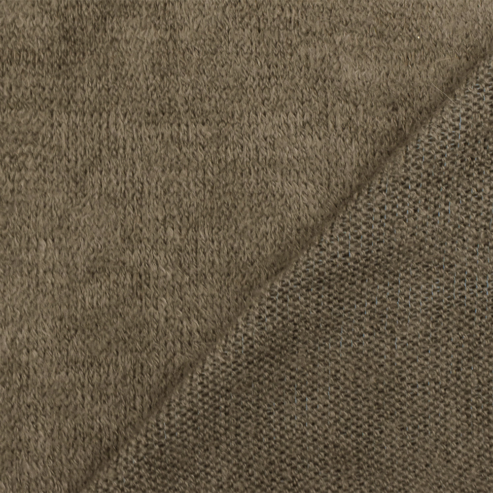 1 Yard Sahara Brown Acrylic Jersey Knit Soft Dry Hand, Horizontal Stretch, 58" Wide