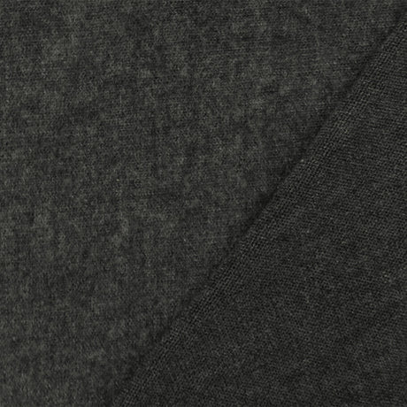 1 Yard Iron Gray Texture Stretch Poly Brushed Jersey Knit Fabric, 56 Inches Wide