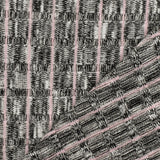 1 Yard Light Pink Stripe Rib Knit, Opaque Matte Fabric for Blouses & Activewear, 59" Wide