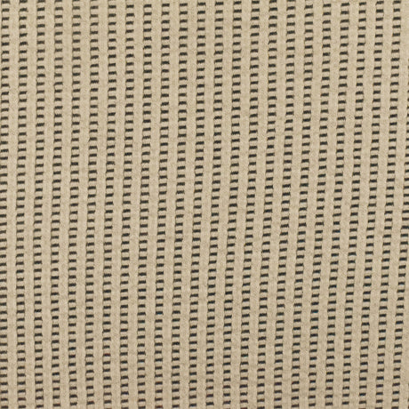 1 Yard Beige, Black & White Stripe Sweater Knit Textured Stretch Fabric for Apparel, 60" Wide