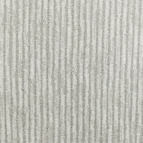 1 Yard Star Silver & White Metallic Stripe Stretch Poly Jersey Knit Fabric for Activewear, 61" Wide