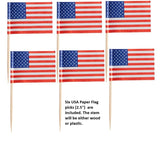 Oasis Supply, All American Bundle - 8-Pack Patriotic Birthday Candles, 6 USA! Food Flag Picks, & 4oz Red, White, & Blue Sprinkles