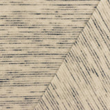 1 Yard Light Beige, Black & Multi Slub Striped Stretch Rib Knit Fabric , 60" Wide
