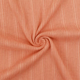 1 Yard Coral Orange Solid Rib Knit Lightweight Stretch Fabric for Dresses & Blouses , 52 Inches Width
