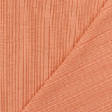 1 Yard Coral Orange Solid Rib Knit Lightweight Stretch Fabric for Dresses & Blouses , 52 Inches Width