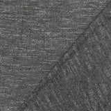 1 Yard Dusty Gray & White Slub Knit Lightweight Jersey with Horizontal Stretch, 67 Inches Width
