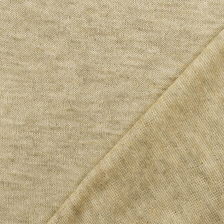 1 Yard Antique Yellow, Beige & Multi Stretch Cotton Jersey Knit Fabric, 60" Wide