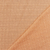 1 Yard Orange Texture Stripe Jersey, Soft Horizontal Stretch Knit for Apparel, 51 Inches Wide