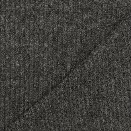 1 Yard Dark Charcoal Gray Texture Stretch Sweater Knit Fabric 54 Inches Width
