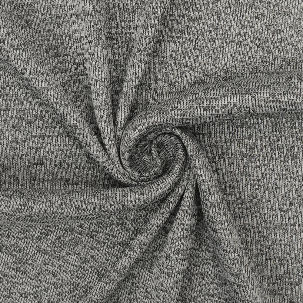 1 Yard Galaxy White & Black Rib Knit Textured Poly Stretch Fabric for Dancewear & Apparel, 60" Wide