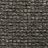 1 Yard Black & White Rib Knit Matte Poly Spandex Lightweight, Opaque 58" Wide