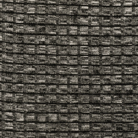 1 Yard Black & White Rib Knit Matte Poly Spandex Lightweight, Opaque 58" Wide