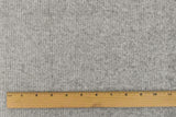 1 Yard Moon Gray, White & Black Poly Rayon Rib Knit Soft Hand , 56" Width