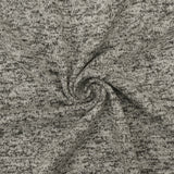 1 Yard Shadow Gray & White Textured Jersey Cotton Blend Knit Fabric, 58" Wide