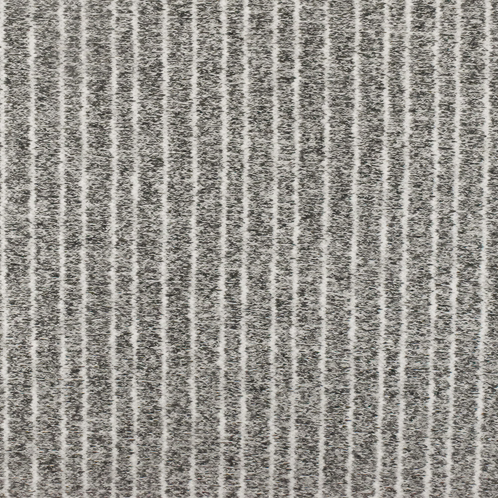 1 Yard Off Black & White Stripe Jersey Knit Soft Stretch Fabric for Apparel & Dresses, 55" Wide