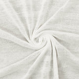 1 Yard of Misty Ivory Striped Knit Bias Stretch Polyester Jersey for Activewear, 53" Width