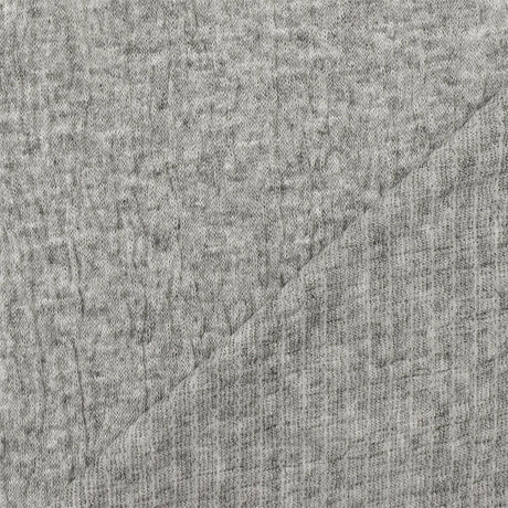 1 Yard Light Gray Crinkle Stretch Rayon Jersey Knit Fabric for Dresses and Blouses 58 Inches