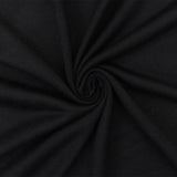 1 Yard Midnight Black Stretch Rayon Jersey Knit Fabric for Dresses Blouses and Activewear 60 Inches Width
