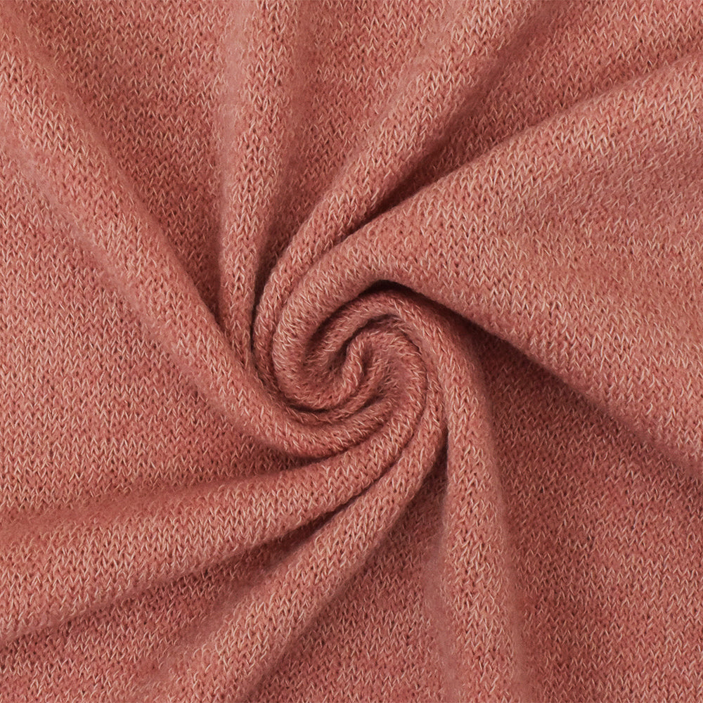 1 Yard Lightweight Stretch Coral Beach Pink White Polyester Jersey Knit Fabric Soft 58 Inches Width