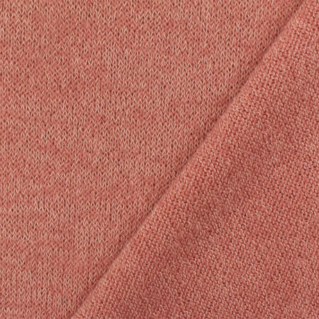 1 Yard Lightweight Stretch Coral Beach Pink White Polyester Jersey Knit Fabric Soft 58 Inches Width
