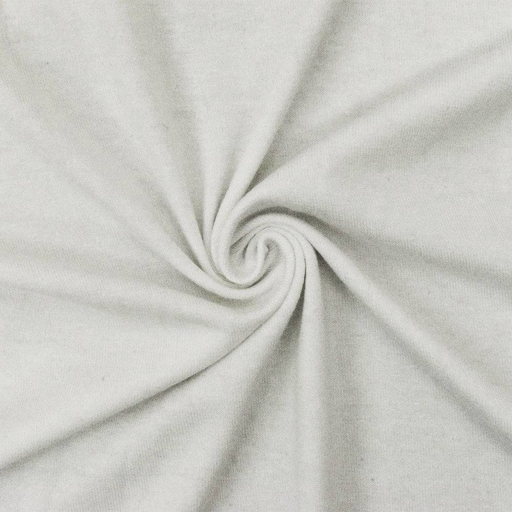 1 Yard Lightweight Powder White Stretch Jersey Knit Fabric Soft 58 Inches Width