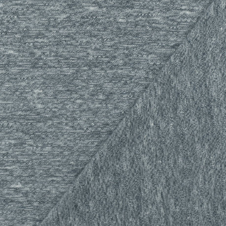 1 Yard Space Gray White Slub Stretch Jersey Knit Fabric 60 Inches