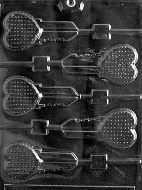 Key Heart Lolly Chocolate Mold - LPV079